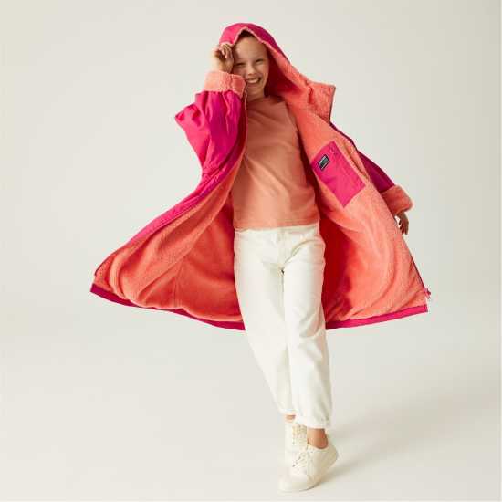 Regatta Waterproof Robe Розова Захранване Детски якета и палта