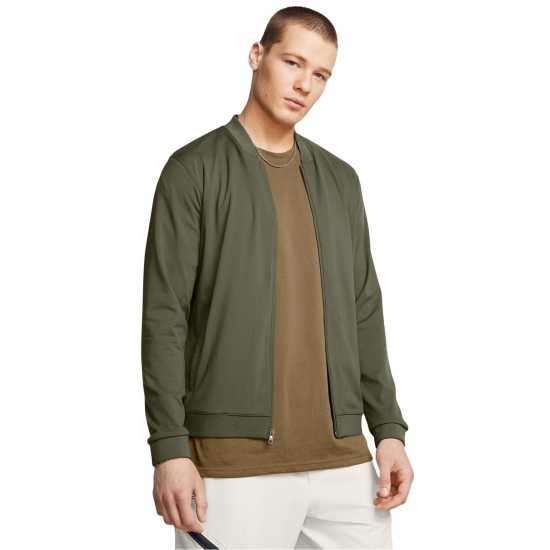 Under Armour Men's Meridian Bomber Four-Way Stretch Moisture-Wicking Performance Training Jacket Зелено 