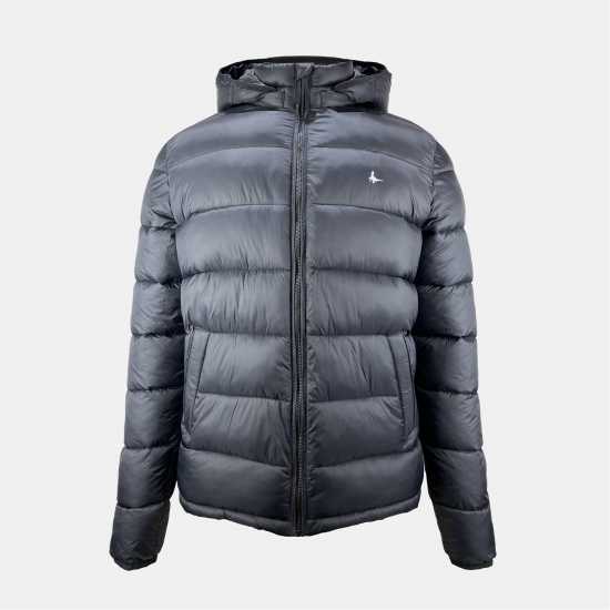 Мъжко Яке Jack Wills Kershaw Hooded Puffer Jacket Mens Черно 