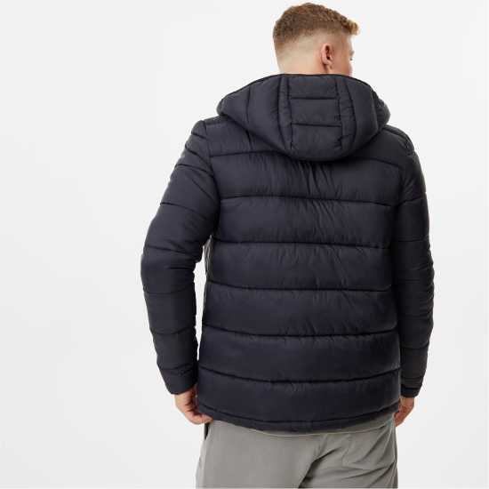 Мъжко Яке Jack Wills Kershaw Hooded Puffer Jacket Mens Черно 