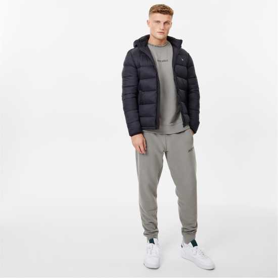 Мъжко Яке Jack Wills Kershaw Hooded Puffer Jacket Mens Черно 