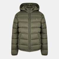 Мъжко Яке Jack Wills Kershaw Hooded Puffer Jacket Mens Тъмно кафяво 