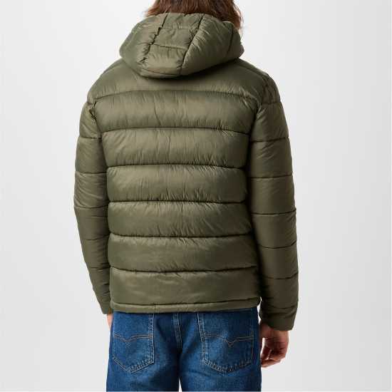 Мъжко Яке Jack Wills Kershaw Hooded Puffer Jacket Mens Тъмно кафяво 
