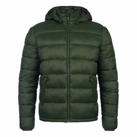 Мъжко Яке Jack Wills Kershaw Hooded Puffer Jacket Mens Зелено Комбу Мъжко Яке Jack Wills Kershaw Hooded Puffer Jacket Mens Зелено Комбу