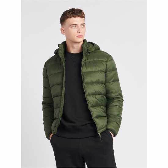 Мъжко Яке Jack Wills Kershaw Hooded Puffer Jacket Mens Зелено Комбу Мъжко Яке Jack Wills Kershaw Hooded Puffer Jacket Mens Зелено Комбу