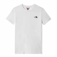 The North Face Simple Dome Regular Fit T-Shirt Junior TNF Бяло FN4 Детски тениски и фланелки