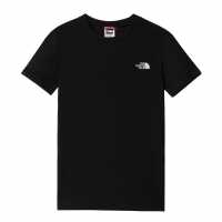 The North Face Simple Dome Regular Fit T-Shirt Junior TNF черно JK3 Детски тениски и фланелки