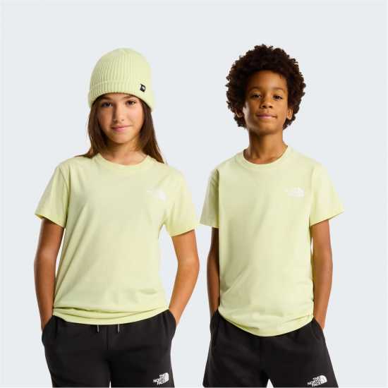 The North Face Simple Dome Regular Fit T-Shirt Juniors Lemon Mist 
