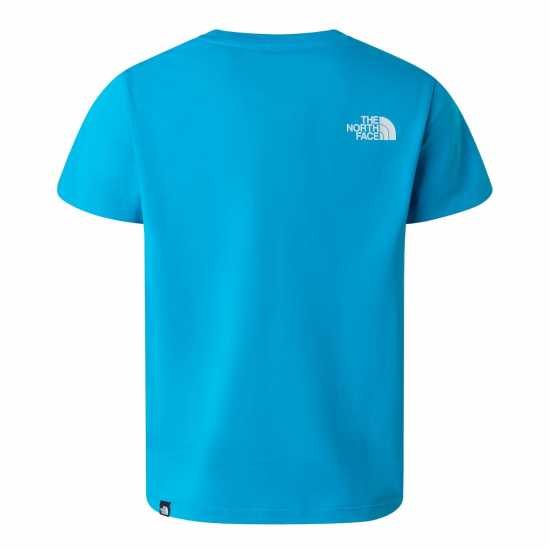 The North Face Simple Dome Regular Fit T-Shirt Juniors Merid Blue D7R 