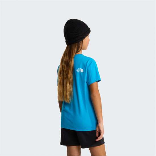 The North Face Simple Dome Regular Fit T-Shirt Juniors Merid Blue D7R 