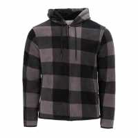 Lee Cooper Шерпа Яке Zip Mens Sherpa Jacket Тъмно сиво Мъжки якета и палта