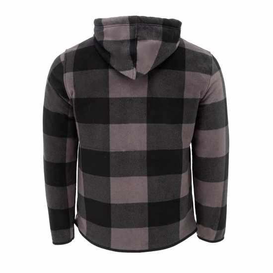 Lee Cooper Шерпа Яке Zip Mens Sherpa Jacket Тъмно сиво Мъжки якета и палта