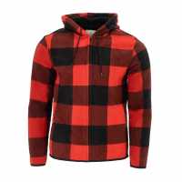 Lee Cooper Шерпа Яке Zip Mens Sherpa Jacket Червено Мъжки якета и палта