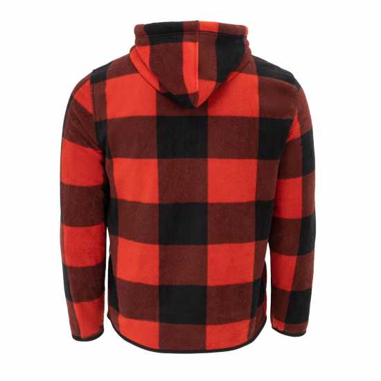 Lee Cooper Шерпа Яке Zip Mens Sherpa Jacket Червено Мъжки якета и палта