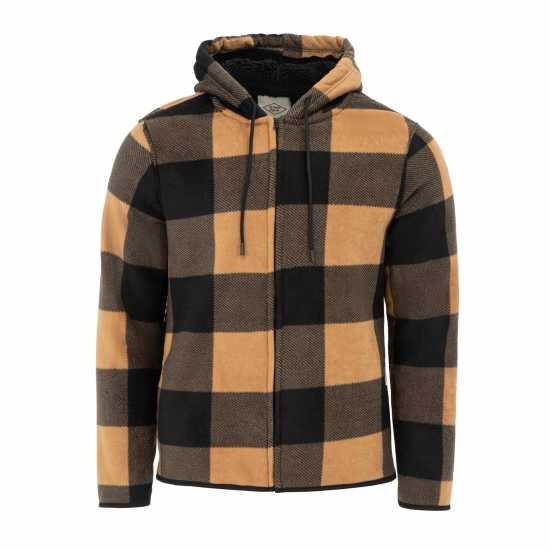 Lee Cooper Шерпа Яке Zip Mens Sherpa Jacket Жълто Мъжки якета и палта