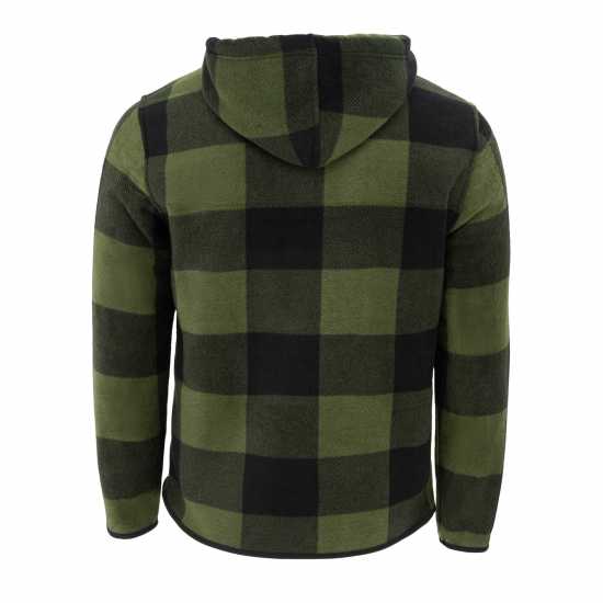 Lee Cooper Шерпа Яке Zip Mens Sherpa Jacket Зелено Мъжки якета и палта