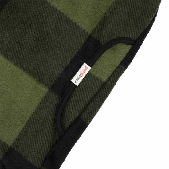 Lee Cooper Шерпа Яке Zip Mens Sherpa Jacket Зелено Мъжки якета и палта