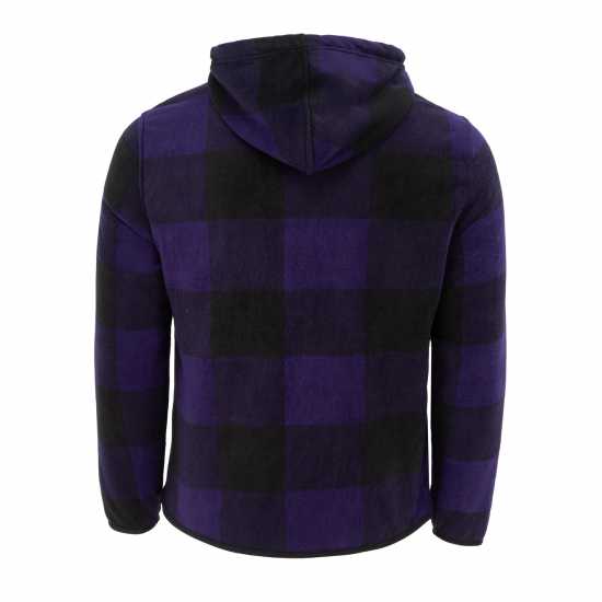 Lee Cooper Шерпа Яке Zip Mens Sherpa Jacket Лилаво Мъжки якета и палта