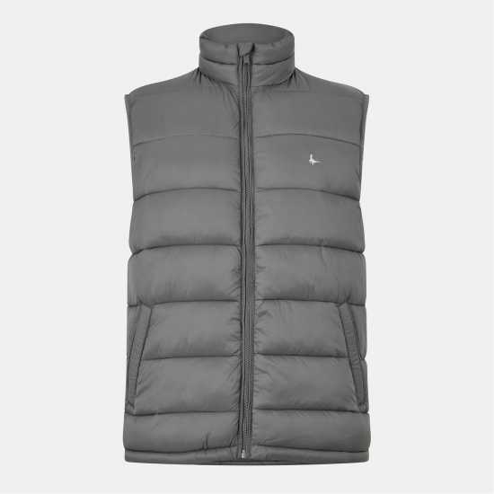Мъжка Грейка Jack Wills Kershaw Lightweight Puffer Gilet Mens Гранит 