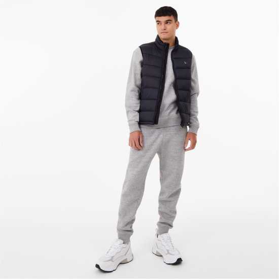 Jack Wills Kershaw Lightweight Puffer Gilet Mens Черно 