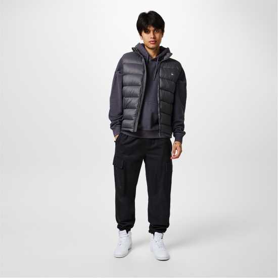 Мъжка Грейка Jack Wills Kershaw Lightweight Puffer Gilet Mens Гранит 