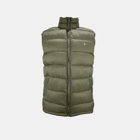 Мъжка Грейка Jack Wills Kershaw Lightweight Puffer Gilet Mens Тъмно кафяво 