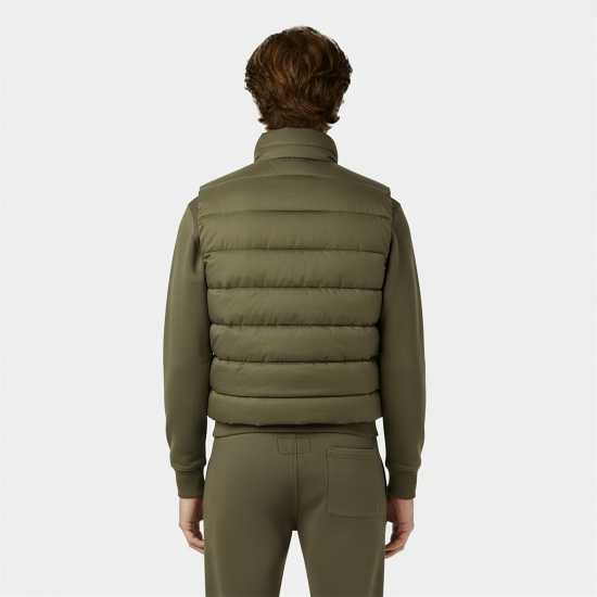 Jack Wills Men's Kershaw Lightweight Water Resistant Puffer Gilet Тъмно кафяво 