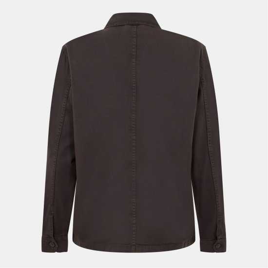 Brave Soul Mens Twill Shacket With Chest Pocket  