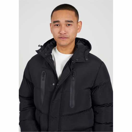 Brave Soul Longline Jacket With Hood Brave Soul Longline Jacket With Hood