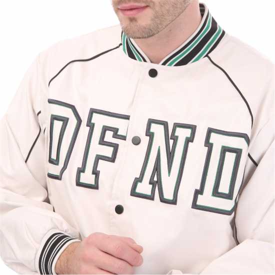 Пилотско Яке Dfnd London Varsity Bomber Jacket Бяло 