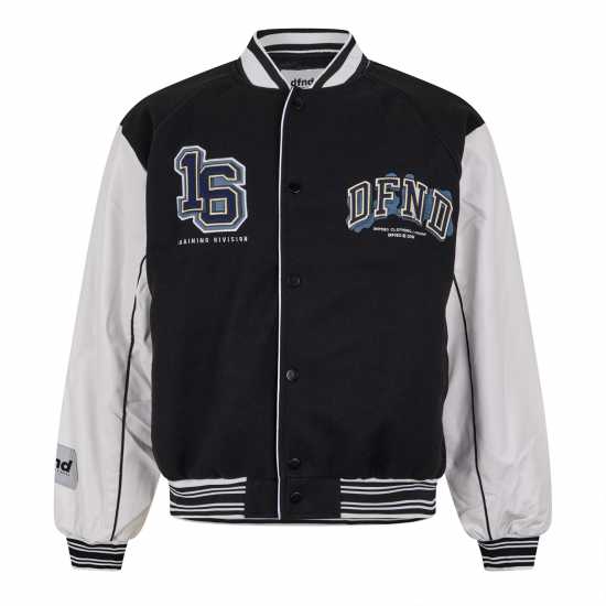 Пилотско Яке Dfnd London Varsity Bomber Jacket Черно 