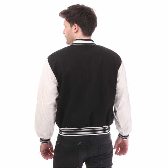 Пилотско Яке Dfnd London Varsity Bomber Jacket Черно 