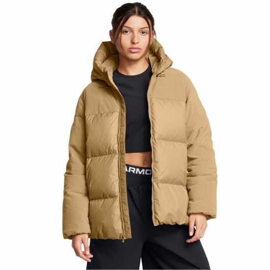 Under Armour Limitless Cord Heavyweight Puffer Jacket Кафяво 