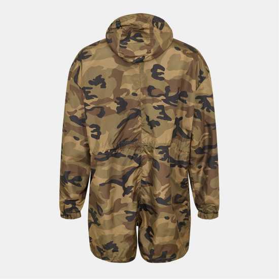 Brave Soul Camo Print Oversized Parka  