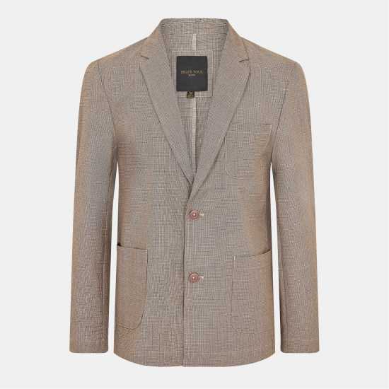 Brave Soul Two Button Blazer Сиво каре Brave Soul Two Button Blazer Сиво каре