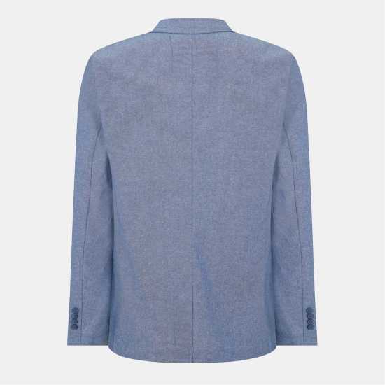 Brave Soul Two Button Blazer Синьо шамбре 