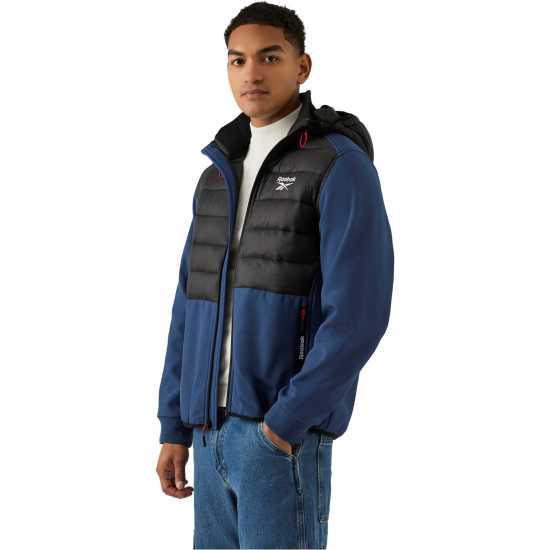 Reebok Men's  Water-Resistant Rain Anorak Батик Син 