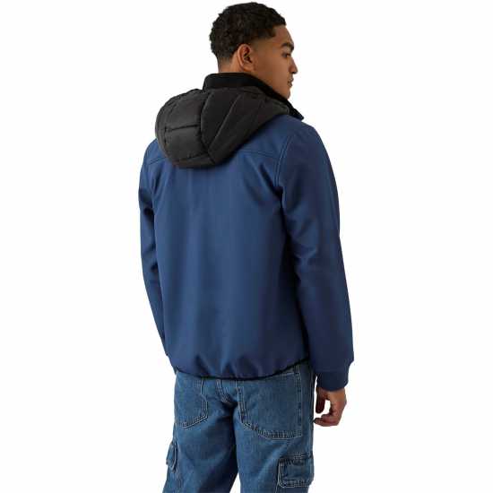 Reebok Men's  Water-Resistant Rain Anorak Батик Син 