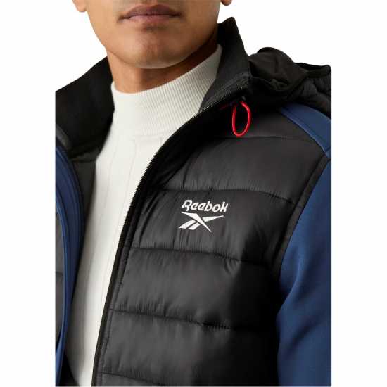 Reebok Men's  Water-Resistant Rain Anorak Батик Син 