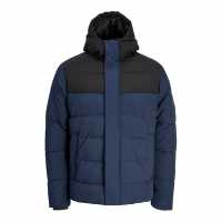 Jack And Jones Clean Heavyweight Puffer Jacket Нави блейзър 