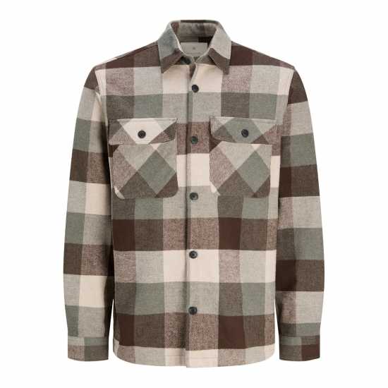 Jack And Jones Raymond Overshirt Агава Зелено Jack And Jones Raymond Overshirt Агава Зелено