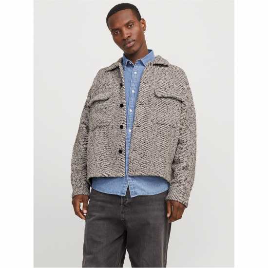 Jack And Jones Winter Overshirt Шоколадов торт 