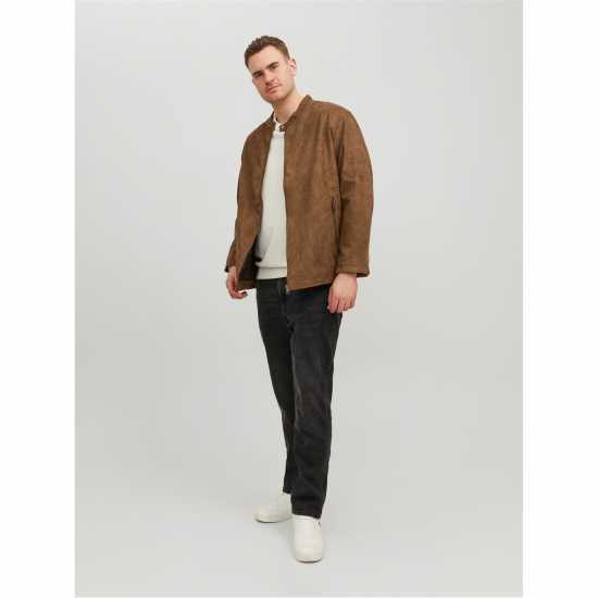 Кожено Яке Jack And Jones Clean Faux Leather Jacket Кожено Яке Jack And Jones Clean Faux Leather Jacket