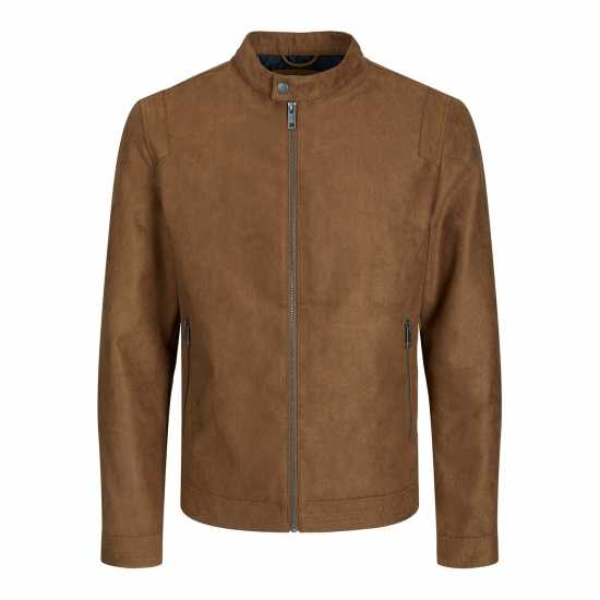 Кожено Яке Jack And Jones Clean Faux Leather Jacket Кожено Яке Jack And Jones Clean Faux Leather Jacket