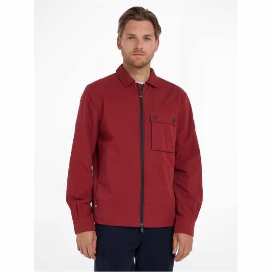 Tommy Hilfiger Tech Woven Shirt Jacket Rouge XJS - 