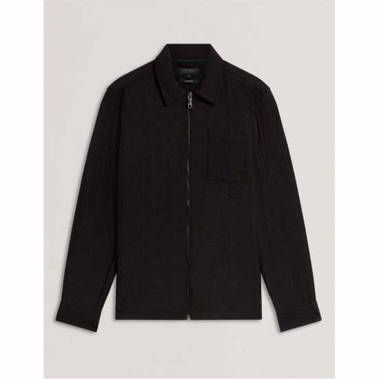 Ted Baker Ted Quilt Overshirt Sn61 Black 