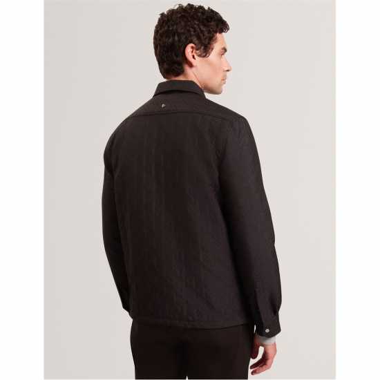Ted Baker Ted Quilt Overshirt Sn61 Black 