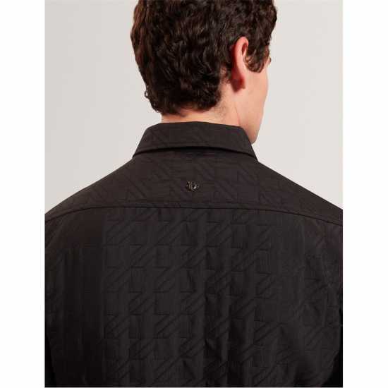 Ted Baker Ted Quilt Overshirt Sn61 Black 