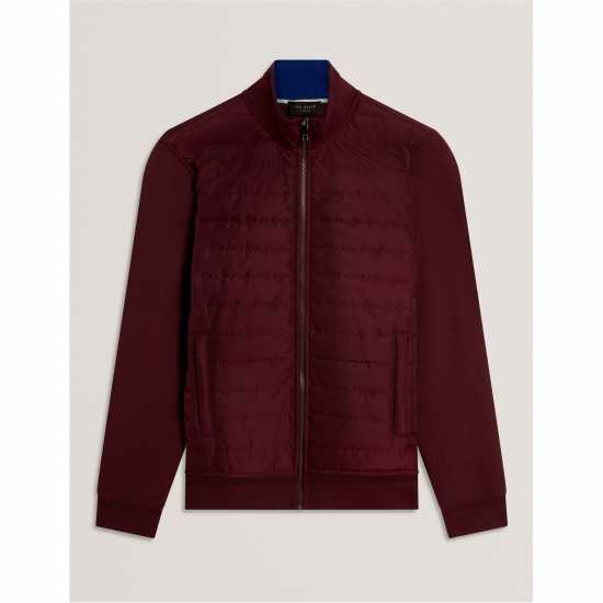 Ted Baker Ted Ls Quilted Jackt Sn61 Maroon 