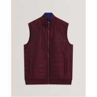 Ted Baker Ted Quilted Gilet Sn61 Maroon Ted Baker Ted Quilted Gilet Sn61 Maroon